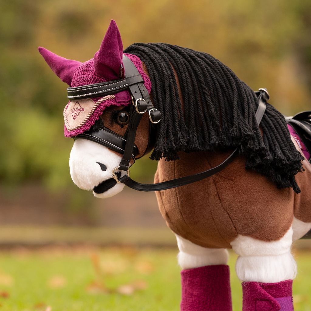 LeMieux Toy Pony Fly Hood - Blackberry