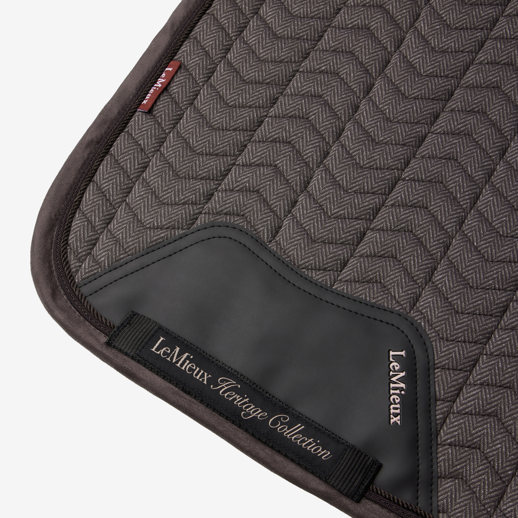 LeMieux Heritage Herringbone Dressage Square - Cocoa