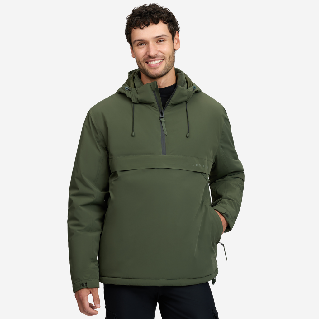 LeMieux Mens Waterproof Anorak - Olive