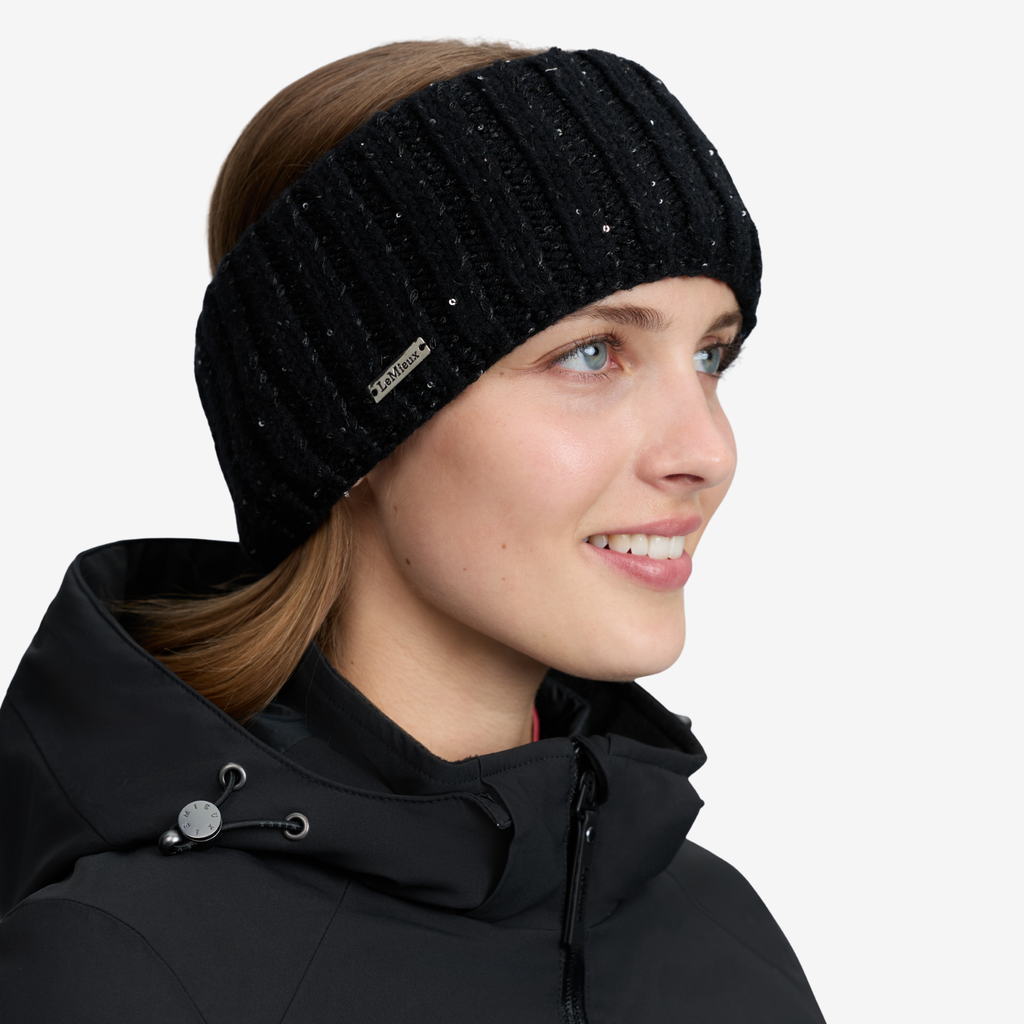 LeMieux Bernie Sequin Headband - Black