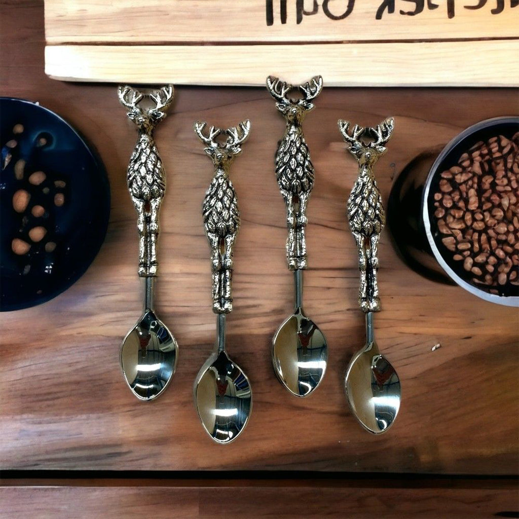 Orchid Designs  Metal Stag Teaspoons