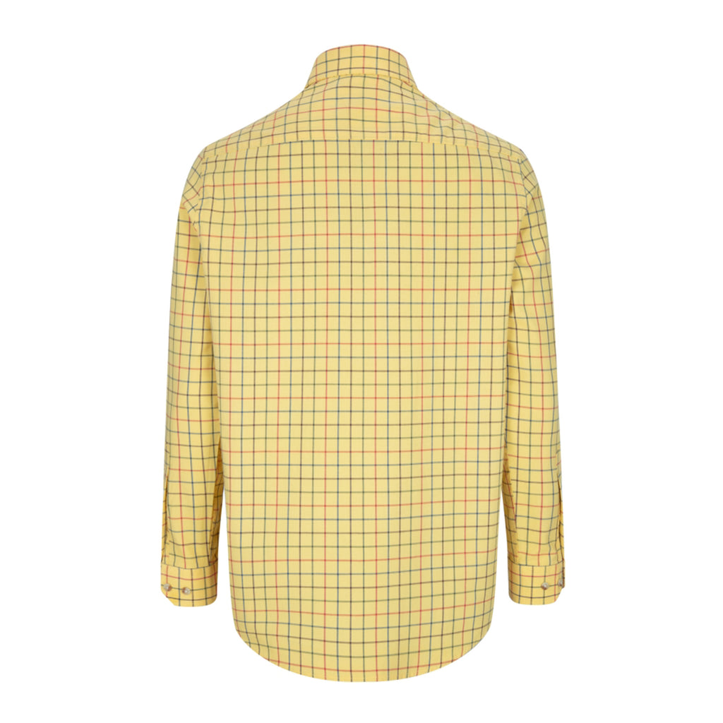 Hoggs of Fife Mens Governor Premier Tattersall Shirt - Gold Check