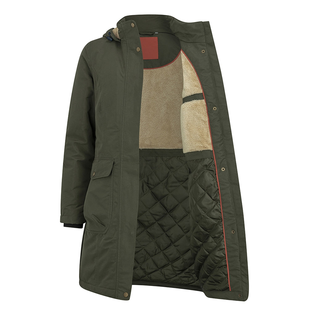Hoggs of Fife Ladies Walker Long Coat - Fern Green