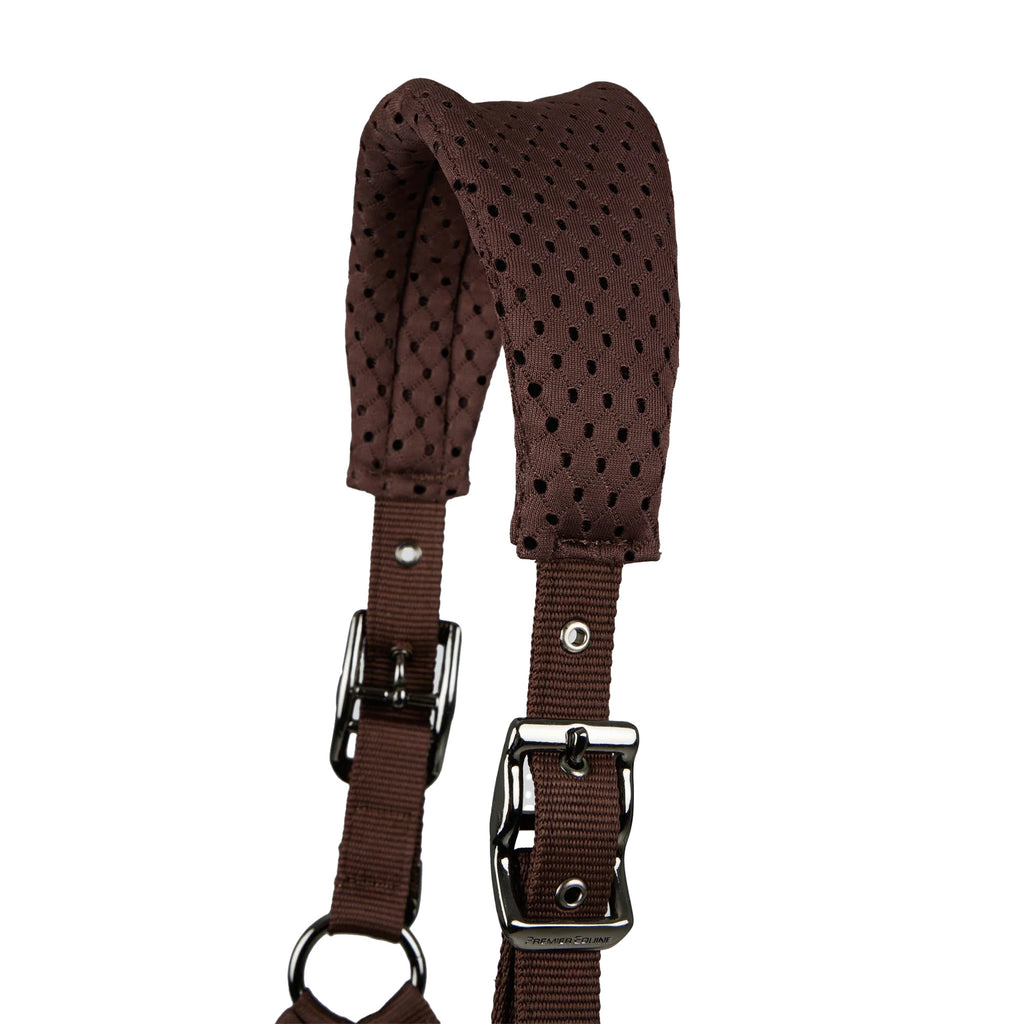 Premier Equine Necto 3D Mesh Head Collar with Lead Rope - Brown