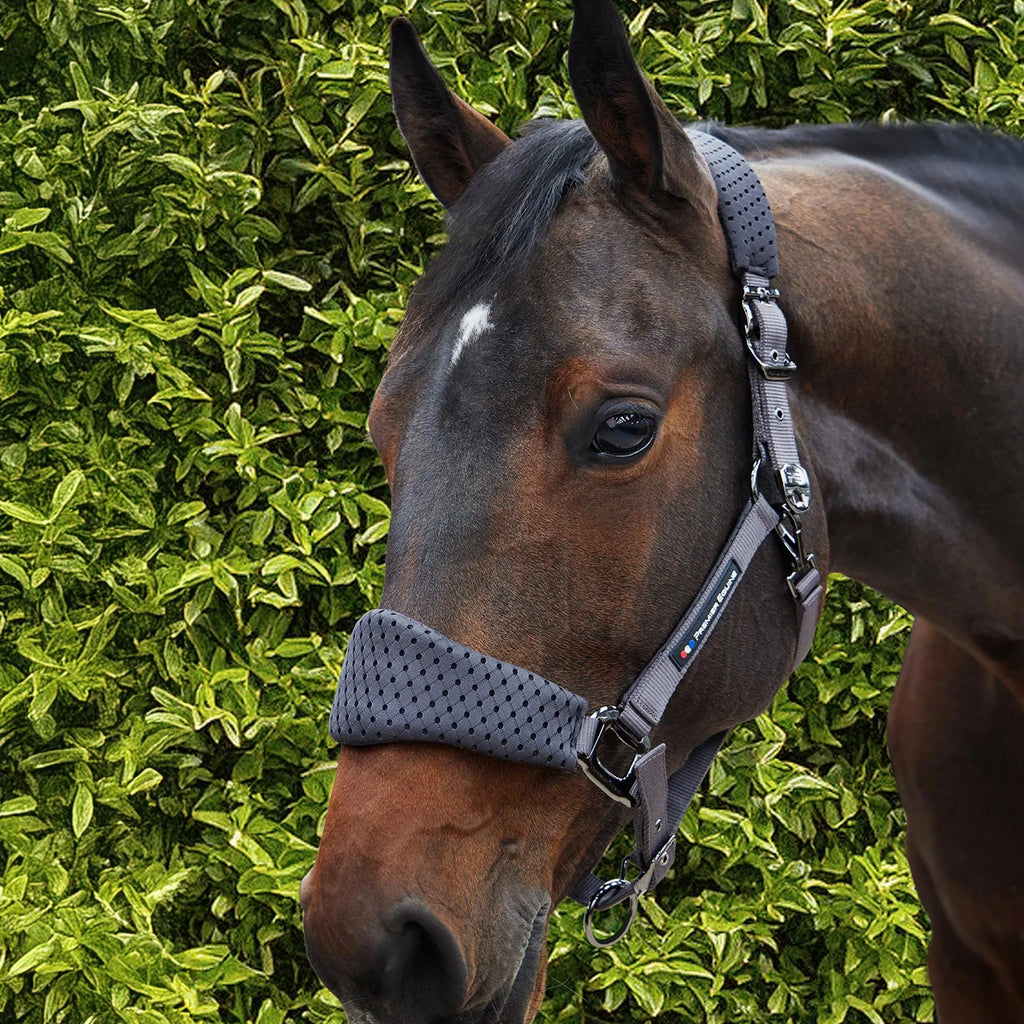 Premier Equine Necto 3D Mesh Head Collar with Lead Rope - Grey