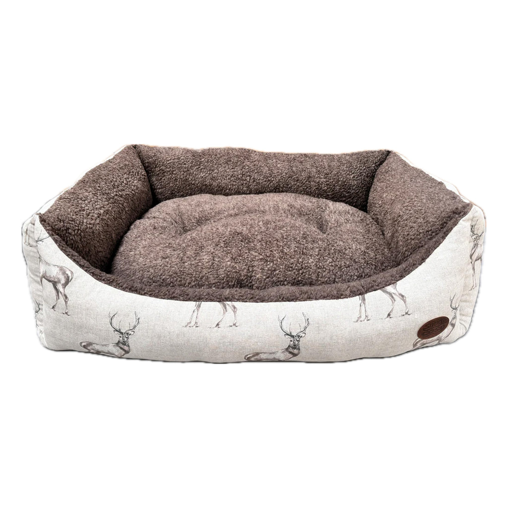 Snug and Cosy Rectangle Bed - Moorland Stag