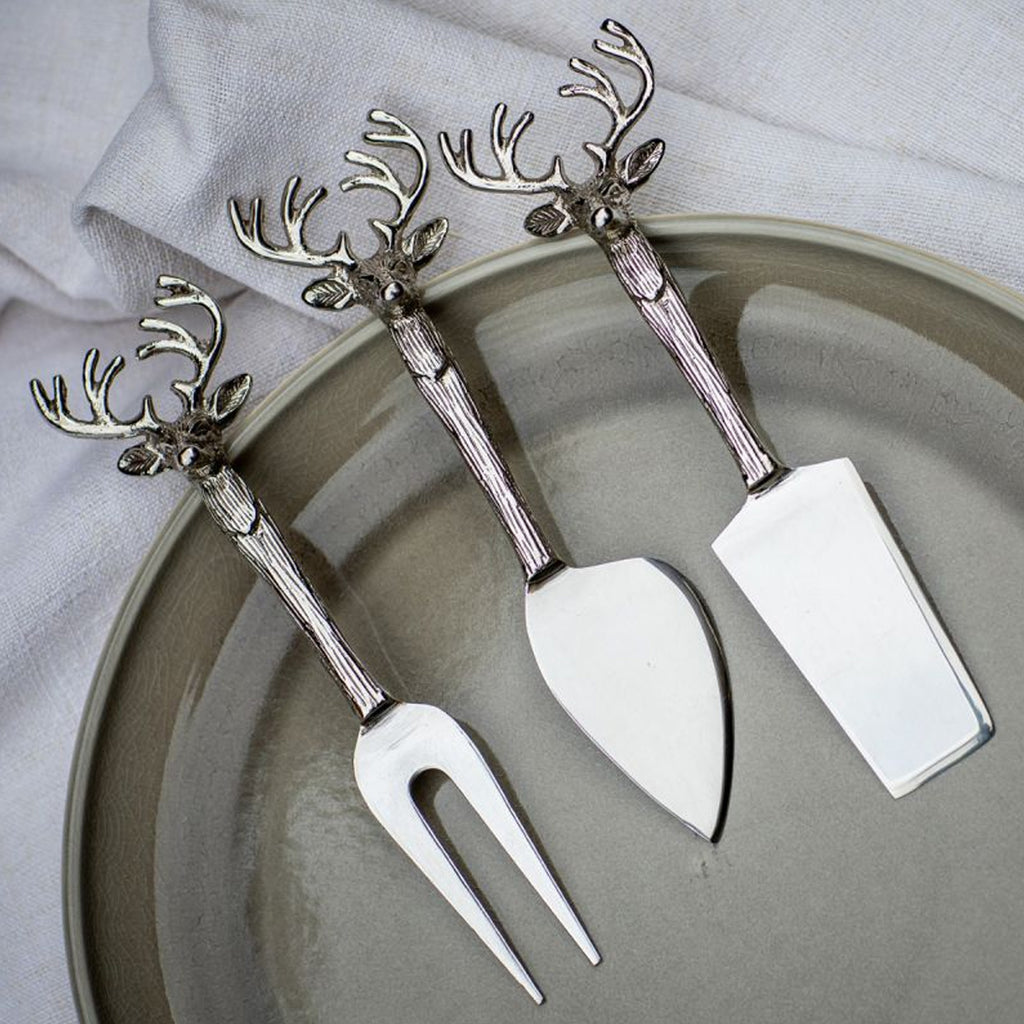 Culinary Concepts Stag Head Three Piece Cheese Serving Set