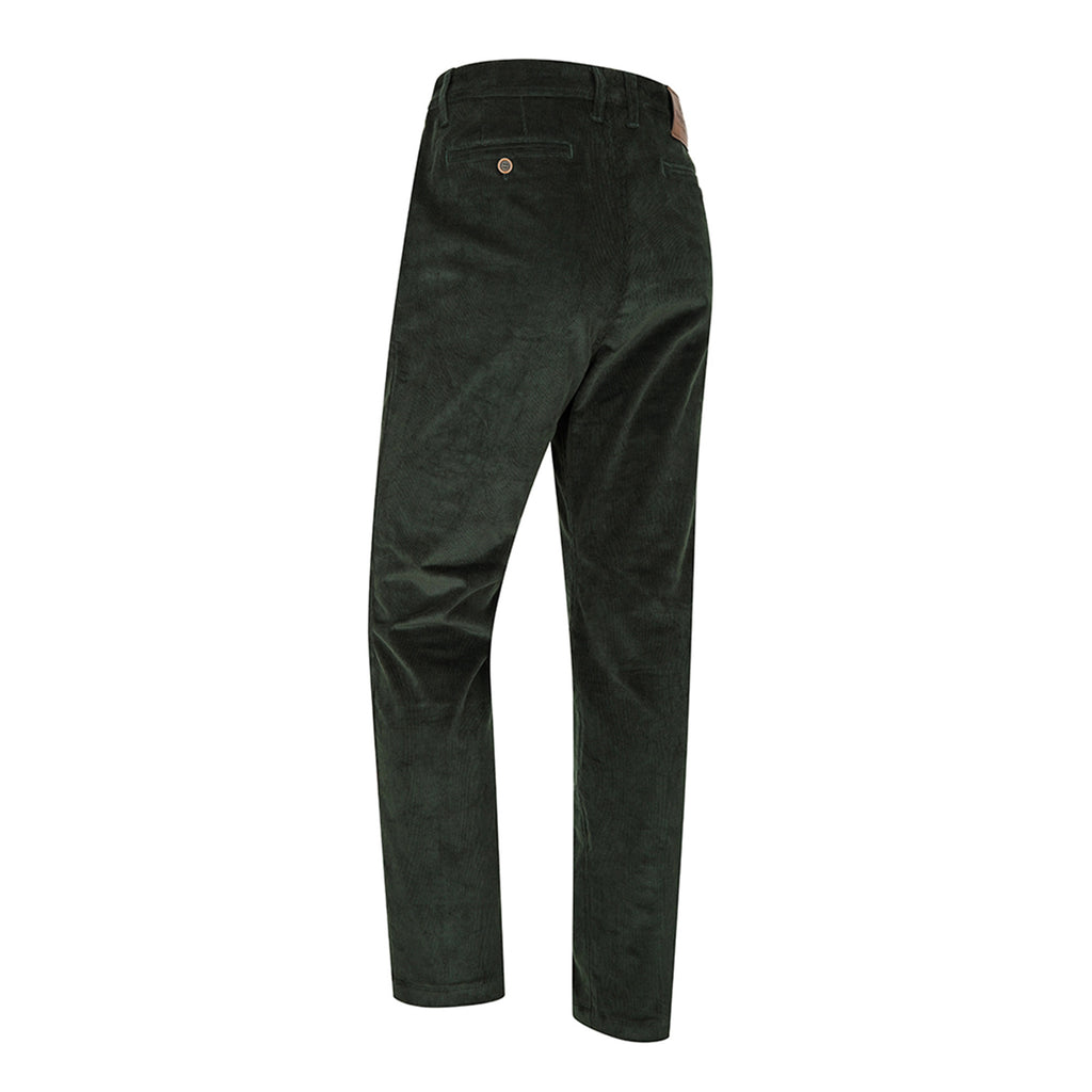 Hoggs of Fife Mens Cairnie Comfort Stretch Cord Trousers - Racing Green