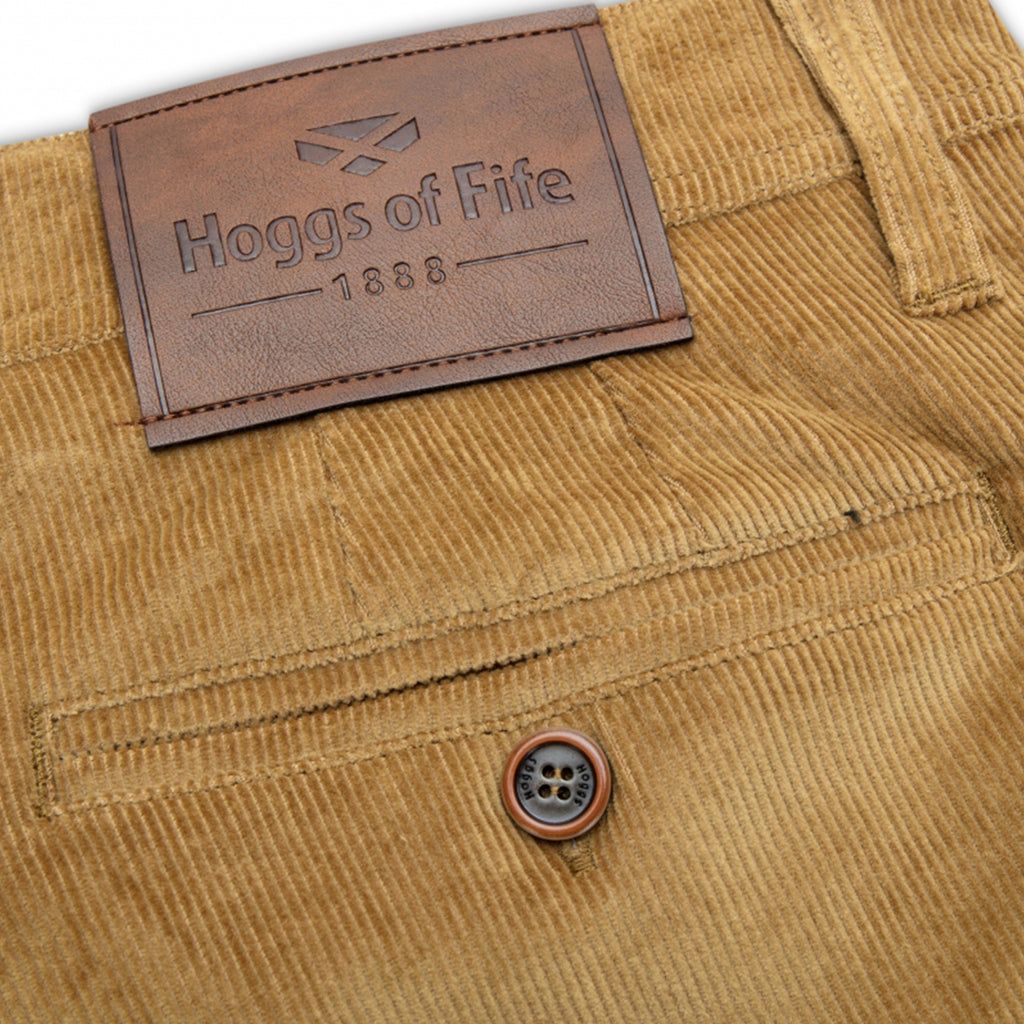 Hoggs of Fife Mens Cairnie Comfort Stretch Cord Trousers - Harvest