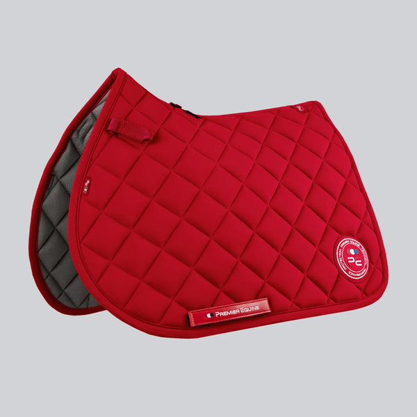 Premier Equine Atlas Close Contact GP/Jump Square - Red