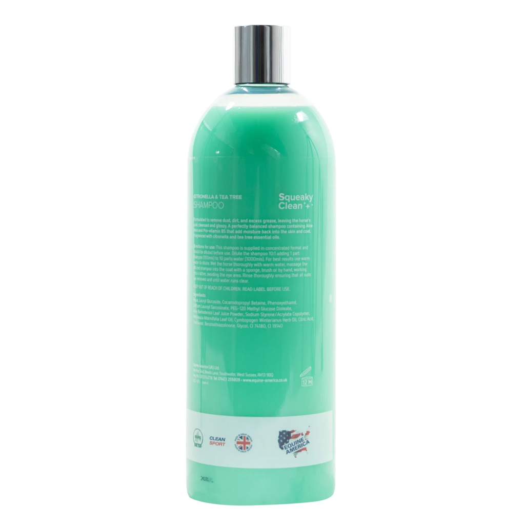 Equine America Squeaky Clean Citronella and Tea Tree Shampoo - 1 Litre
