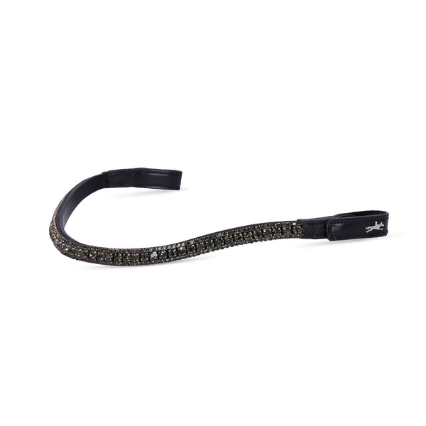 Schockemohle Malaga Browband - Black/Grey