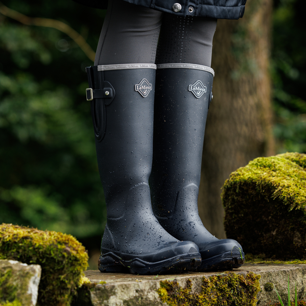 LeMieux Ladies Ultra Stride Wellington Boots - Navy