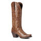 Ariat Ladies Heritage D Toe StretchFit Western Boot - Dark Tan