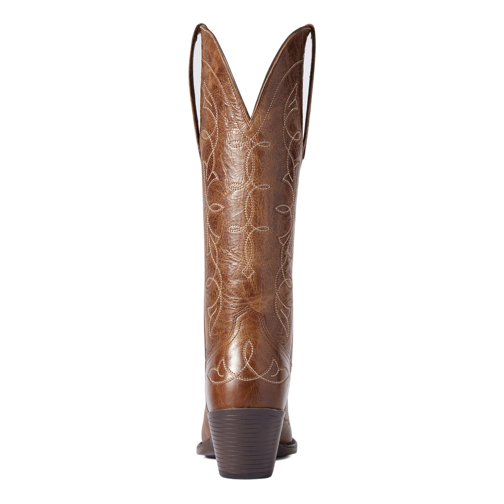 Ariat Ladies Heritage D Toe StretchFit Western Boot - Dark Tan
