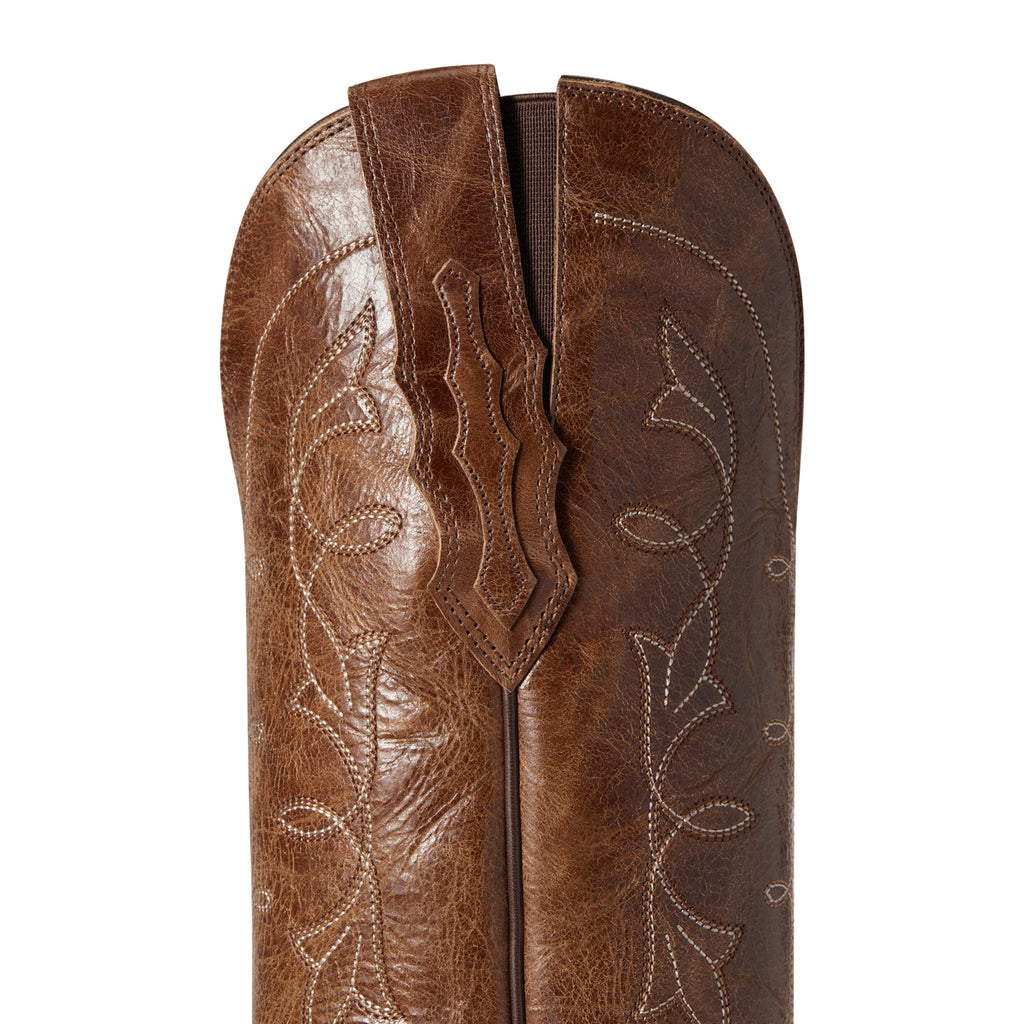 Ariat Ladies Heritage D Toe StretchFit Western Boot - Dark Tan