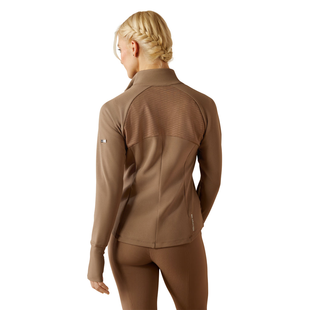 Ariat Ladies Bellatrix Full Zip Sweatshirt - Brick Brown