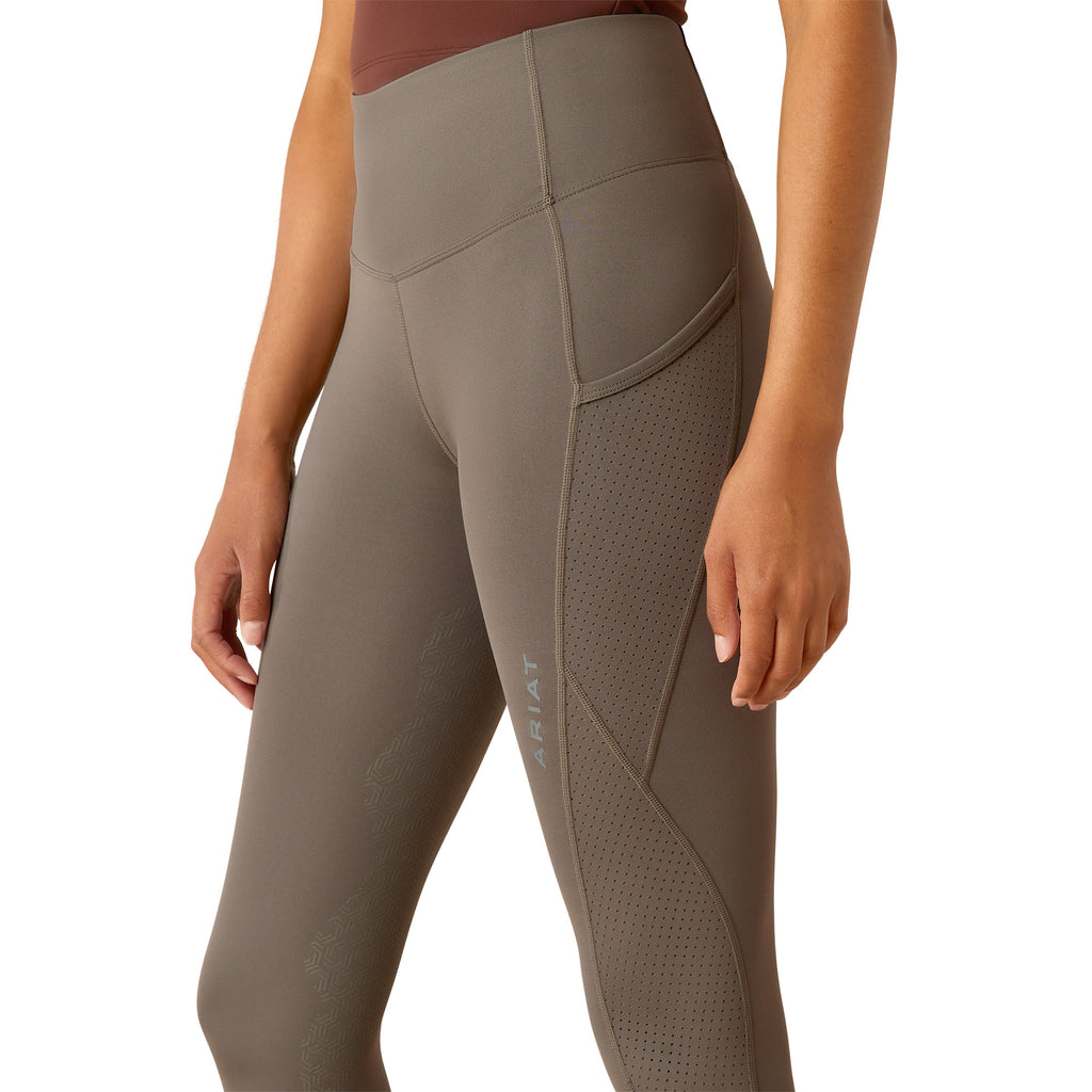 Ariat Ladies Breathe Eos Half Grip Tight - Plum Grey