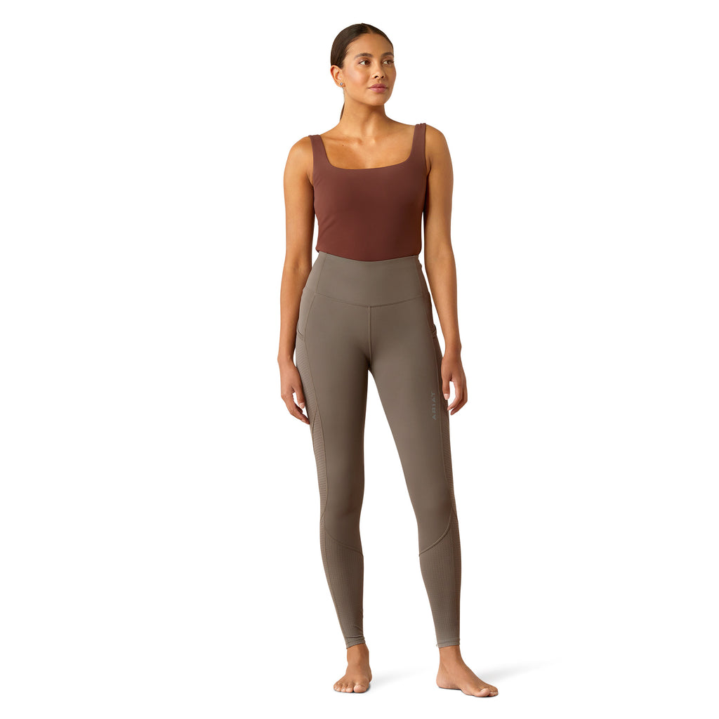 Ariat Ladies Breathe Eos Half Grip Tight - Plum Grey
