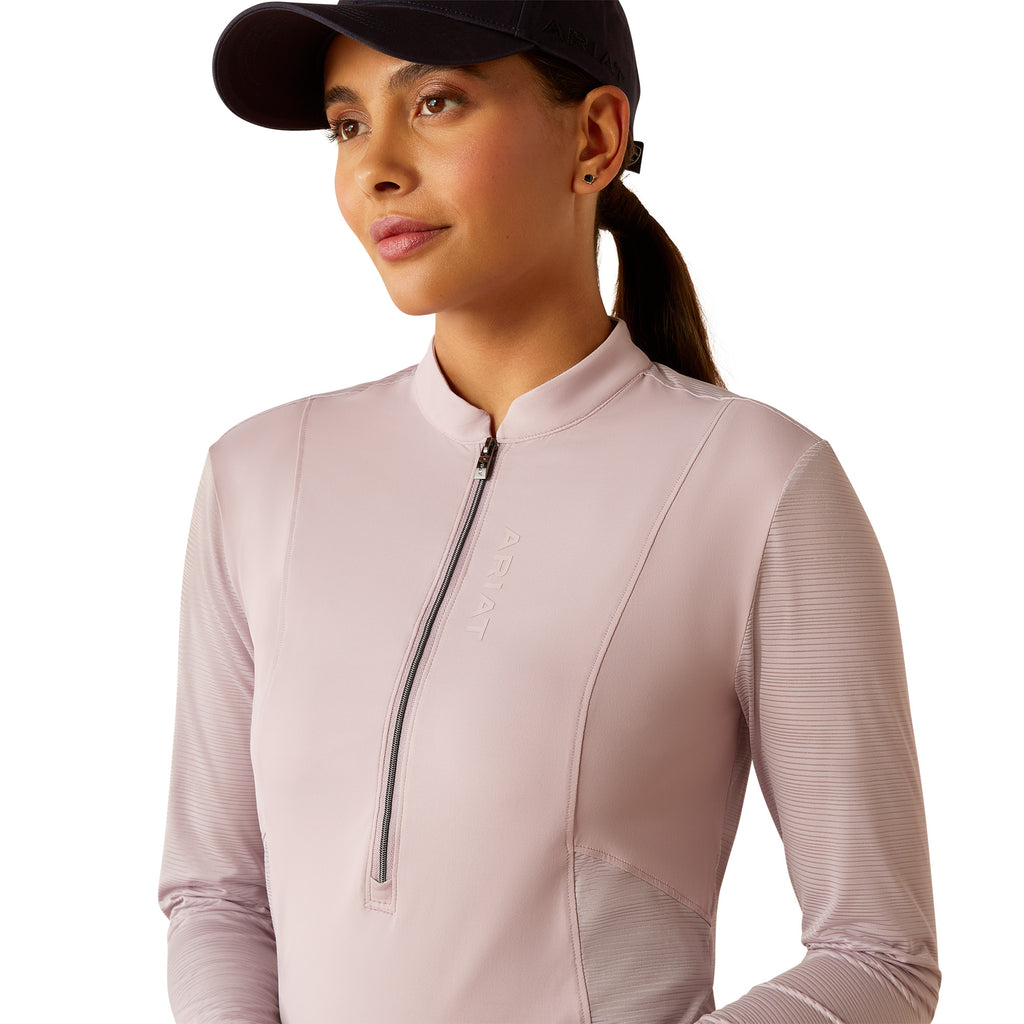 Ariat Ladies Breathe 1/2 Zip Baselayer - Sea Fog