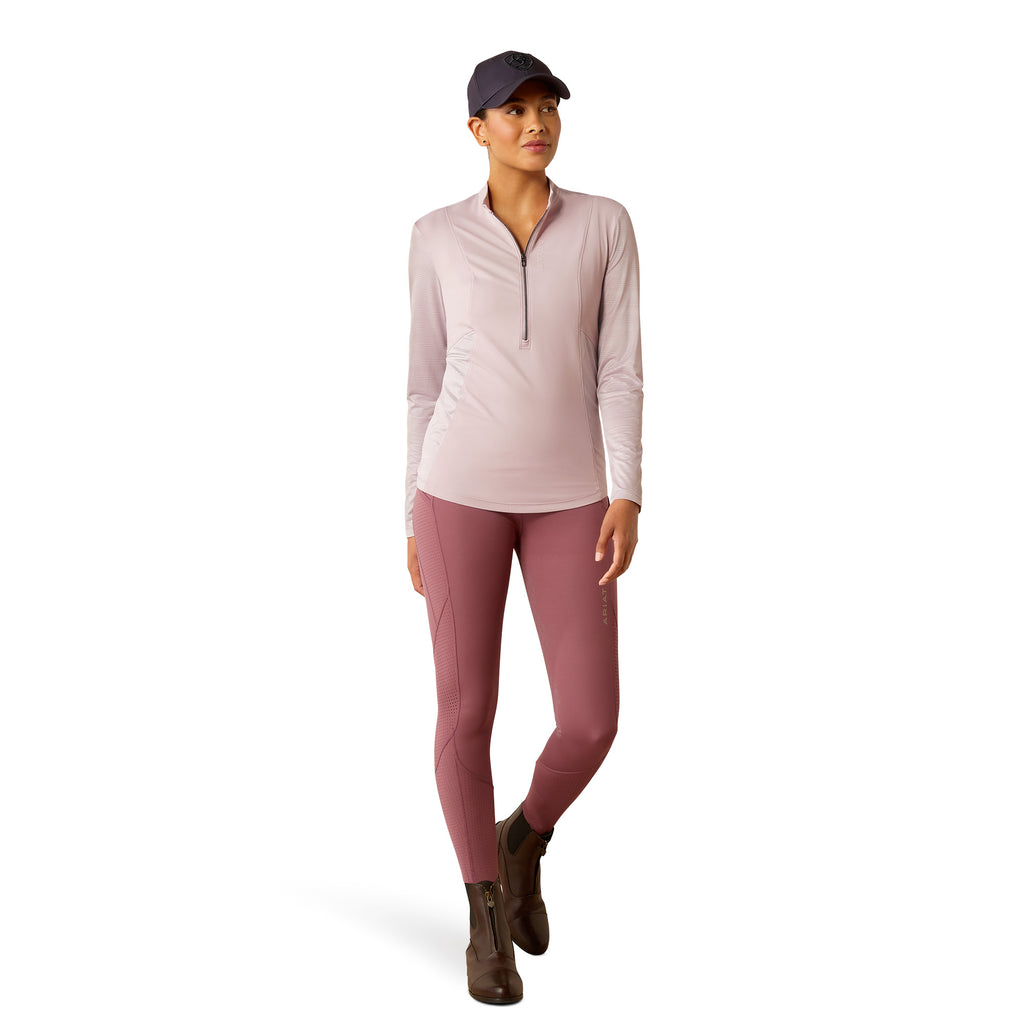 Ariat Ladies Breathe 1/2 Zip Baselayer - Sea Fog