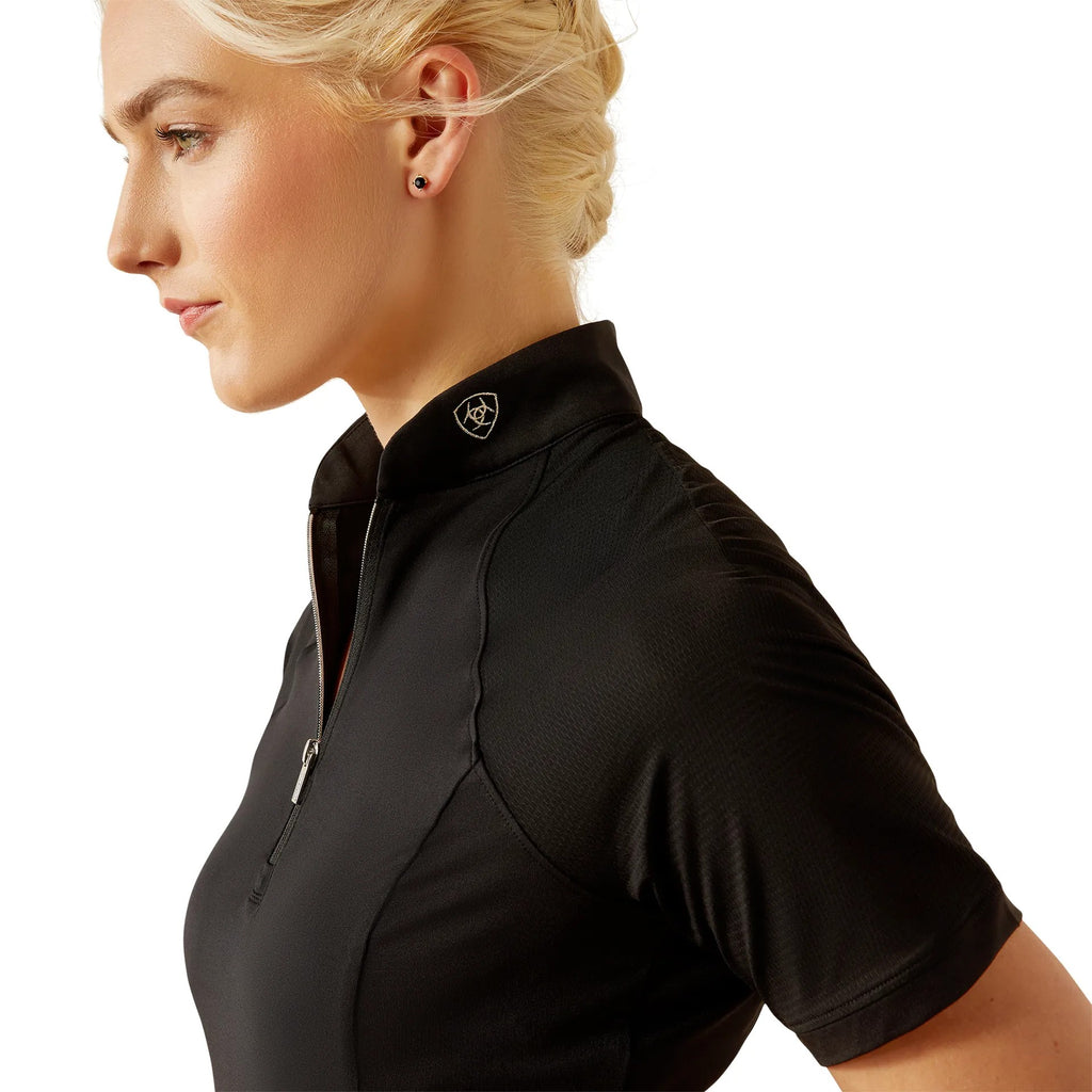 Ariat Ladies Soquel 1/4 Zip Baselayer - Black