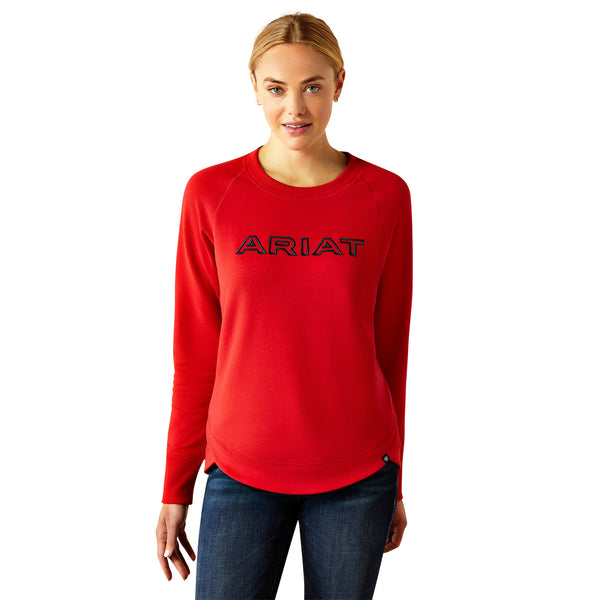 Ariat Ladies Benicia Team Sweatshirt - Red