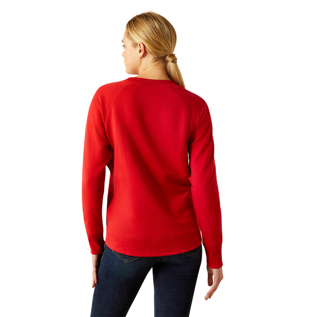 Ariat Ladies Benicia Team Sweatshirt - Red