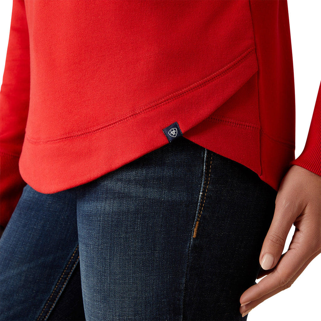 Ariat Ladies Benicia Team Sweatshirt - Red