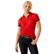 Ariat Ladies Bandera Team 1/4 Zip Polo - Weg Red