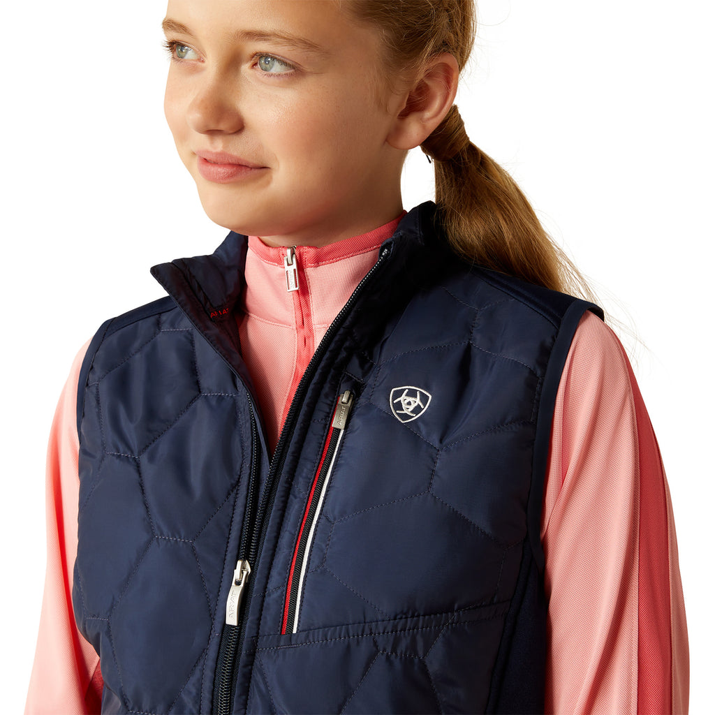 Ariat Youth Fusion Insulated Vest - Navy Team