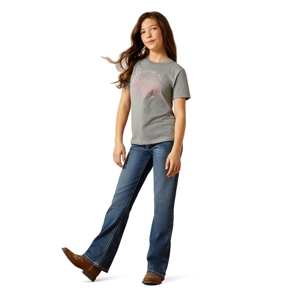 Ariat Youth Heels Down T-Shirt - Ice Berg