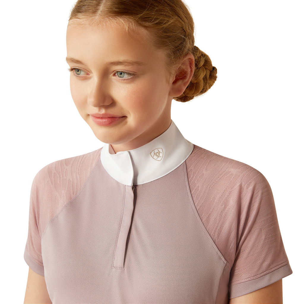 Ariat Youth Aptos Vent 2.0 Show Shirt - Sea Fog