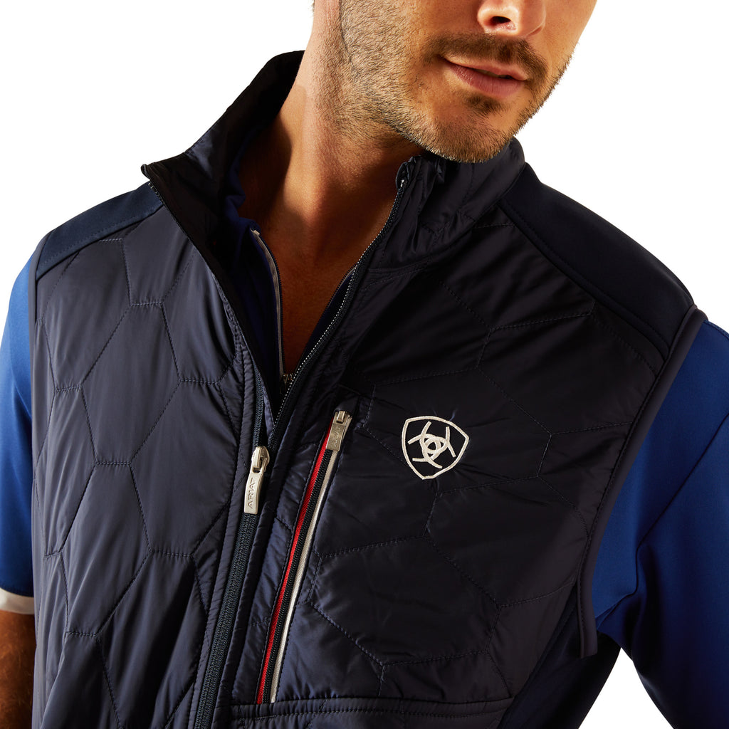 Ariat Mens Fusion Insulated Vest - Navy Team
