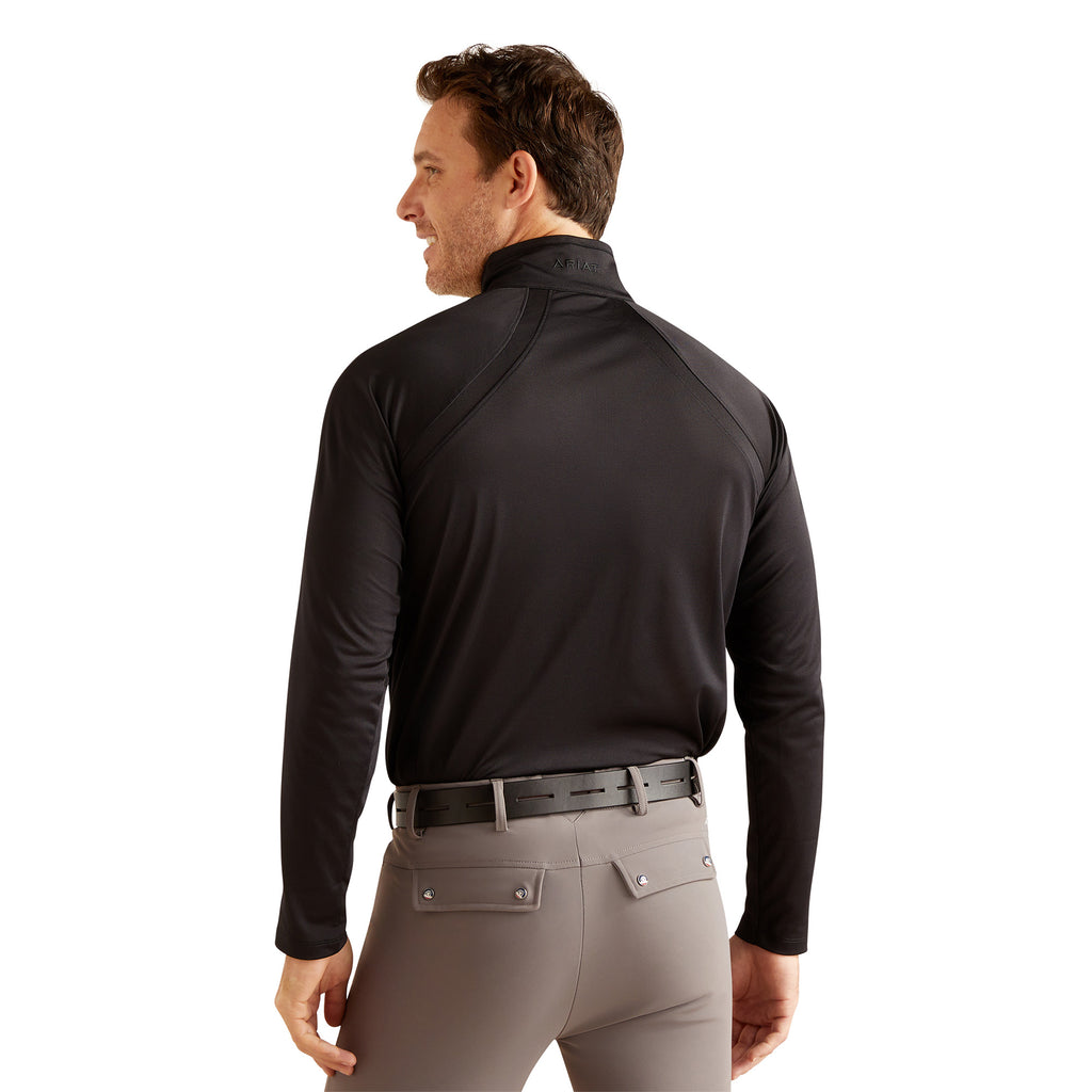 Ariat Mens Sunstopper 3.0 1/4 Zip Baselayer - Black