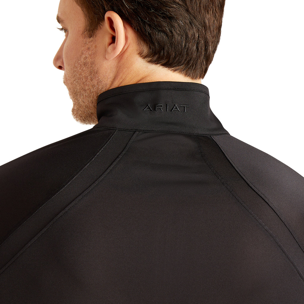 Ariat Mens Sunstopper 3.0 1/4 Zip Baselayer - Black