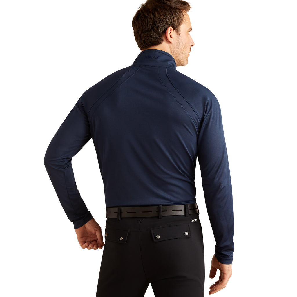 Ariat Mens Sunstopper 3.0 1/4 Zip Baselayer - Navy Eclipse