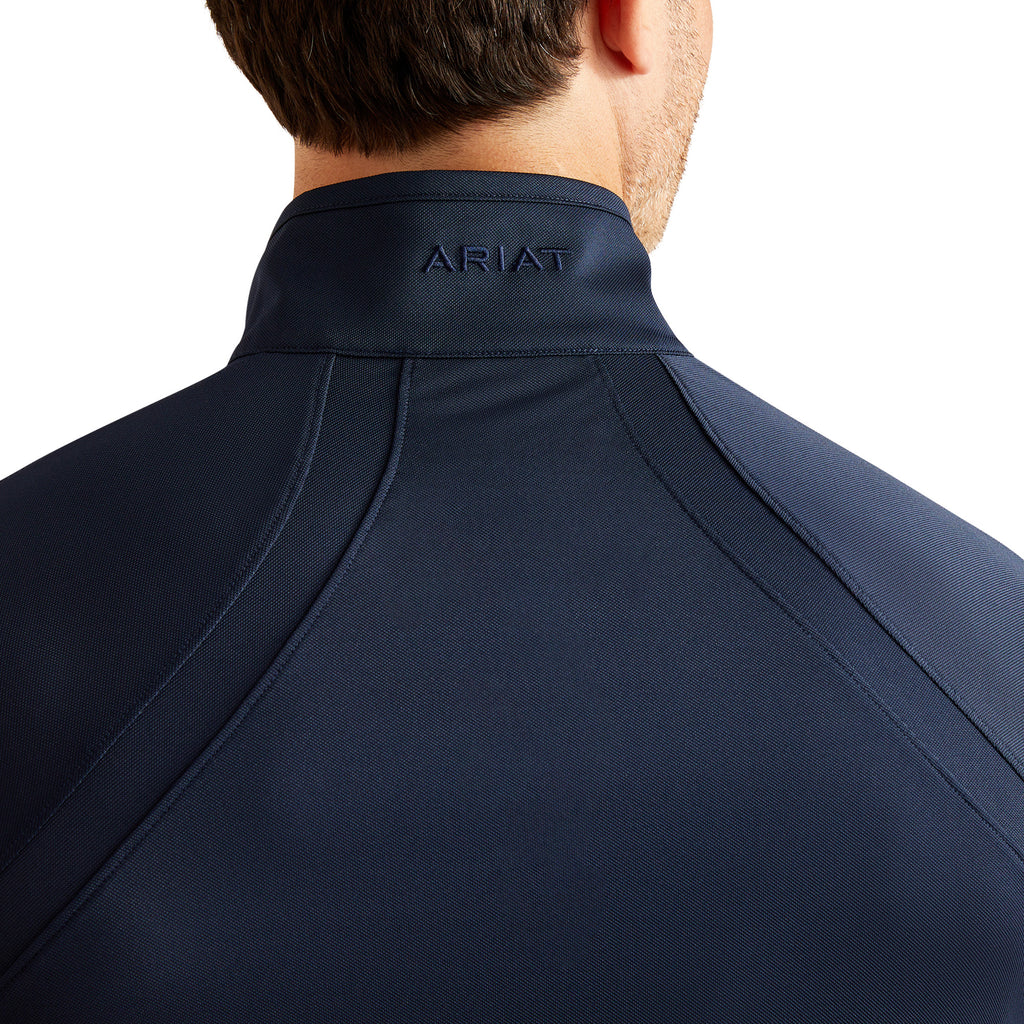 Ariat Mens Sunstopper 3.0 1/4 Zip Baselayer - Navy Eclipse