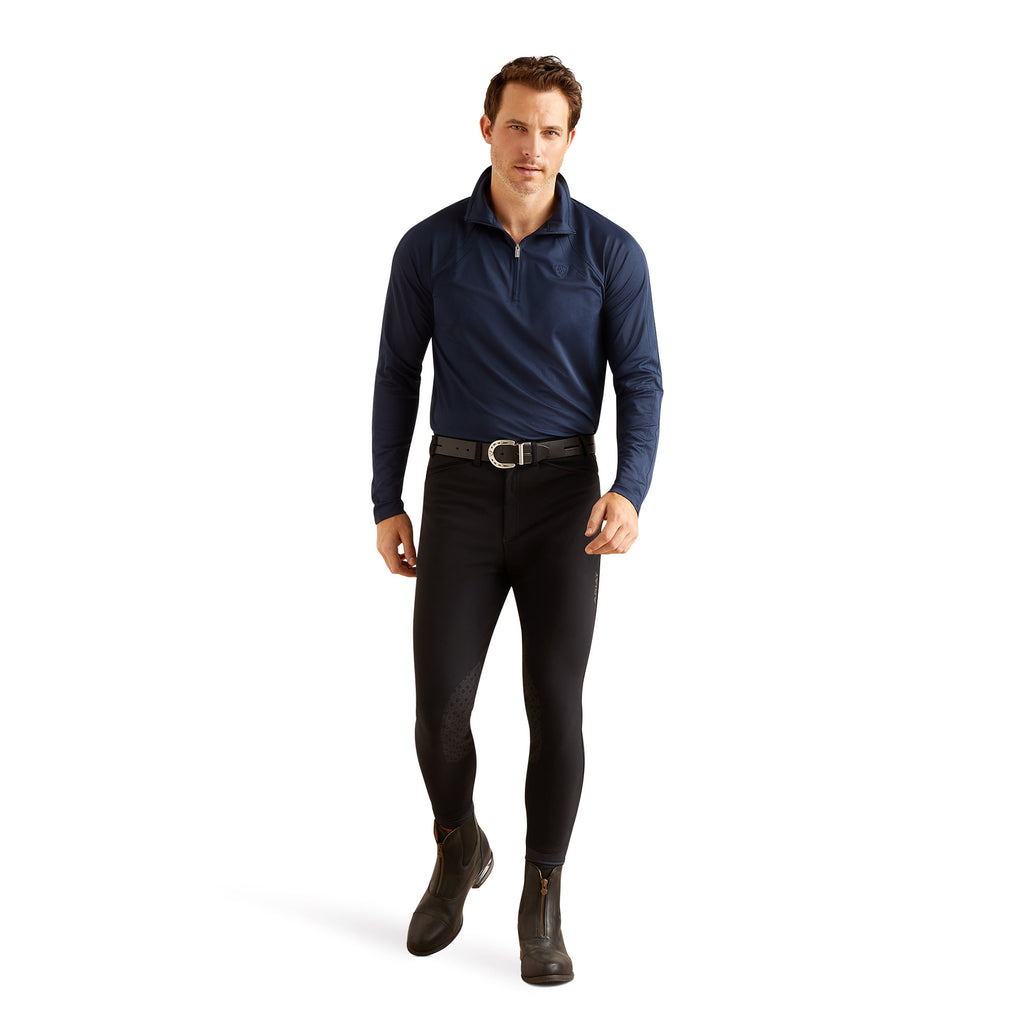 Ariat Mens Sunstopper 3.0 1/4 Zip Baselayer - Navy Eclipse