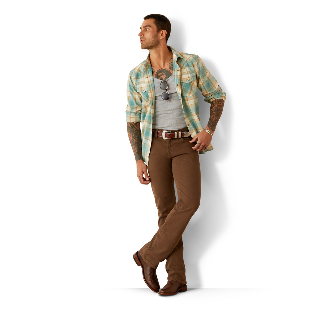 Ariat Mens Hardin Retro Shirt - Turquoise