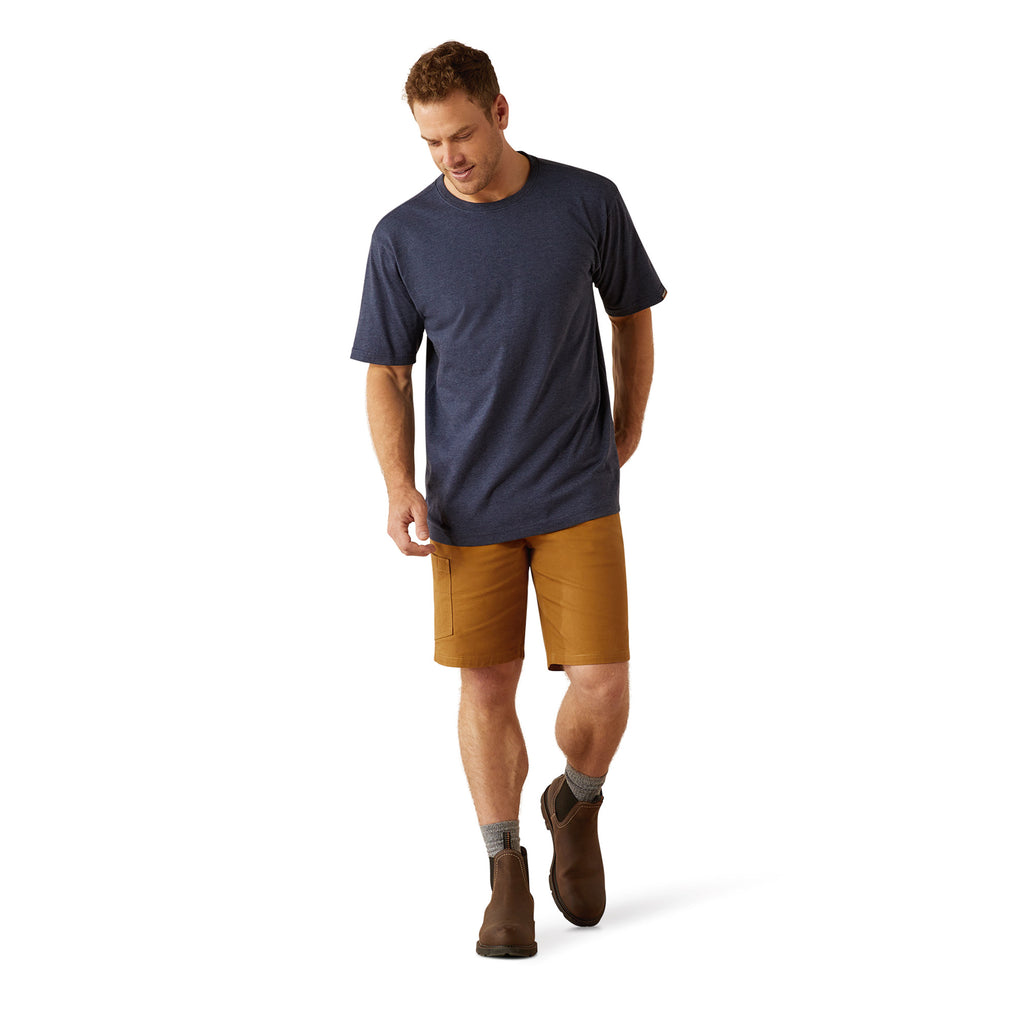 Ariat Mens Rebar Cotton Strong Standard T-Shirt - Navy Heather