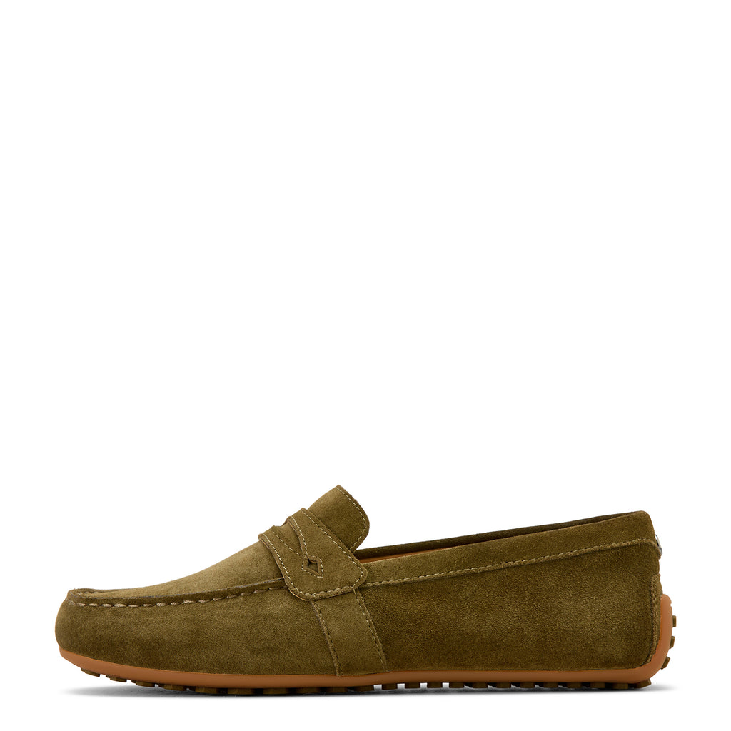 Ariat Selene Driving Moccasin - Dark Olive Suede