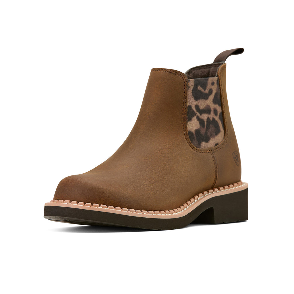 Ariat Youth Fatbaby Chelsea Western Boot - Distressed Brown