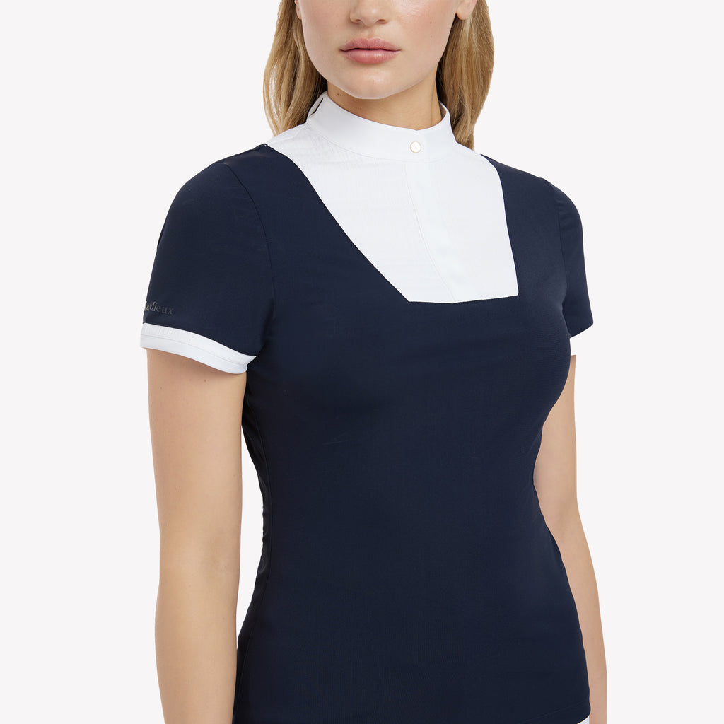 LeMieux Sophia Short Sleeve Show Shirt - Navy