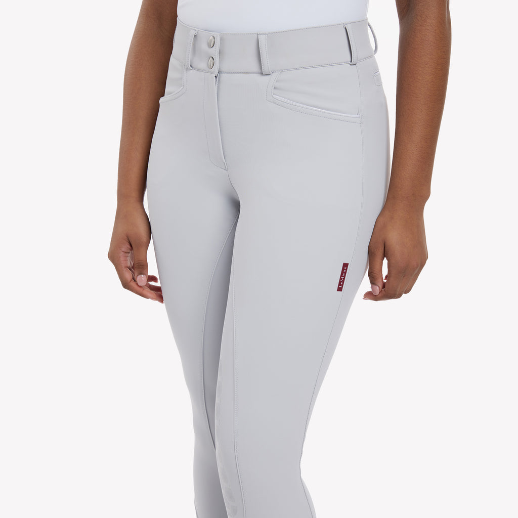 LeMieux Ladies Imogen Knee Grip Breeches - Light Grey