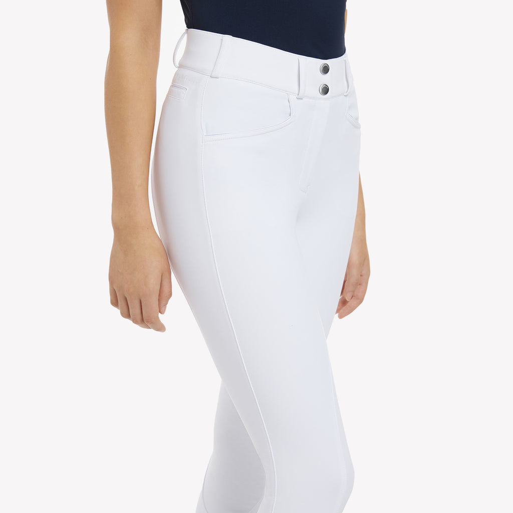 LeMieux Ladies Imogen Knee Grip Breeches - White