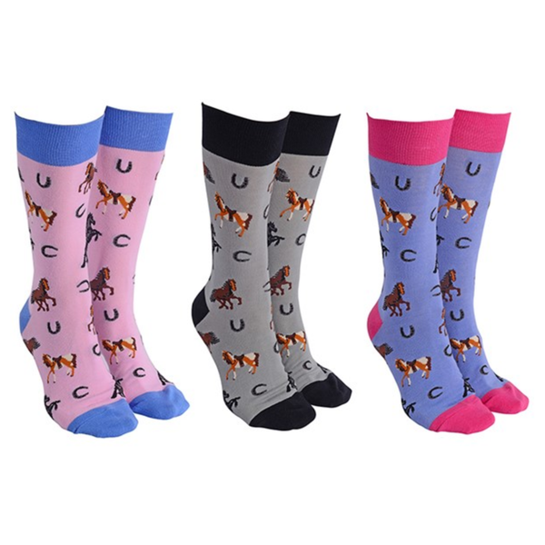 Sock Society Adult Novelty Socks - Horses