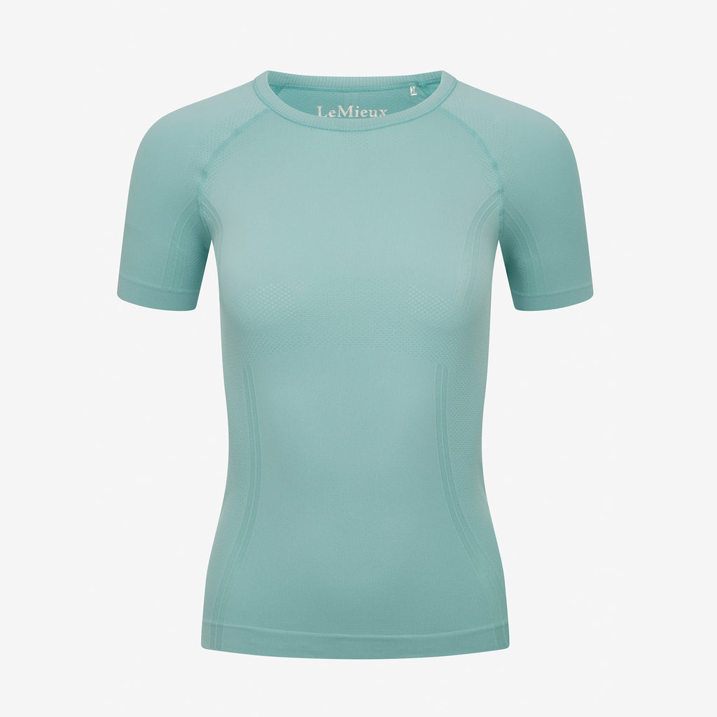 LeMieux Britney Seamless Short Sleeve Top - Aqua