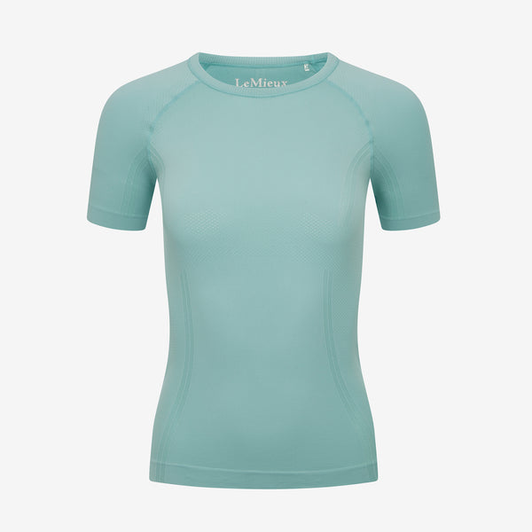 LeMieux Britney Seamless Short Sleeve Top - Aqua