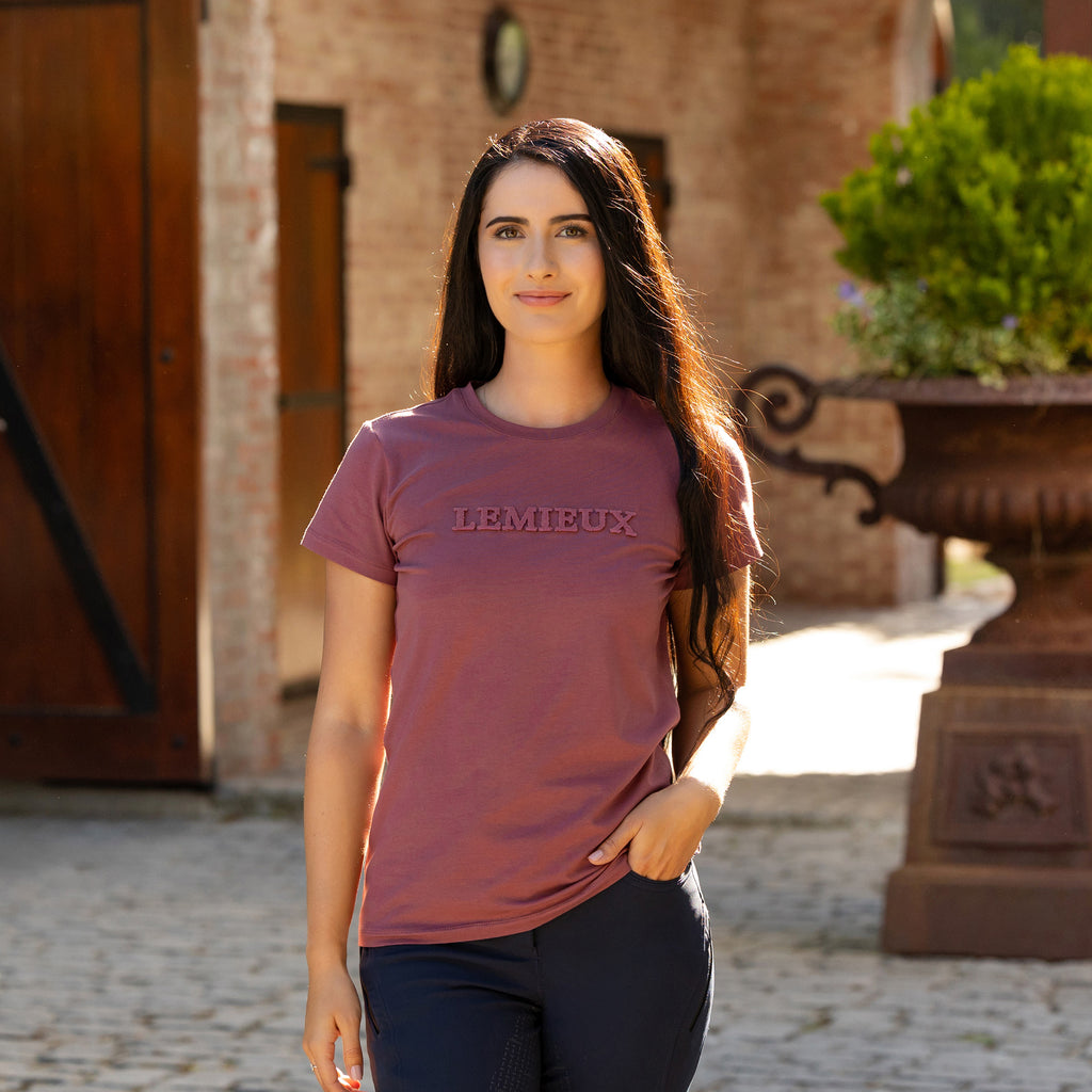 LeMieux Ladies Classique T-Shirt - Rosewood